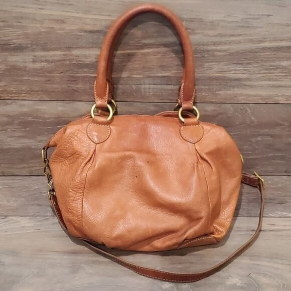 J.Crew Brompton Mini Hobo brown leather bag Style#63020 - Picture 3 of 16